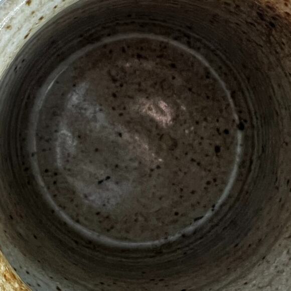 Studio Art Pottery Vase Speckled Glazed Brown Hand Thrown 5" - Picture 9 of 11